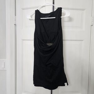 Womens Lalabu Soothe Tank Top Shirt Black Size Small